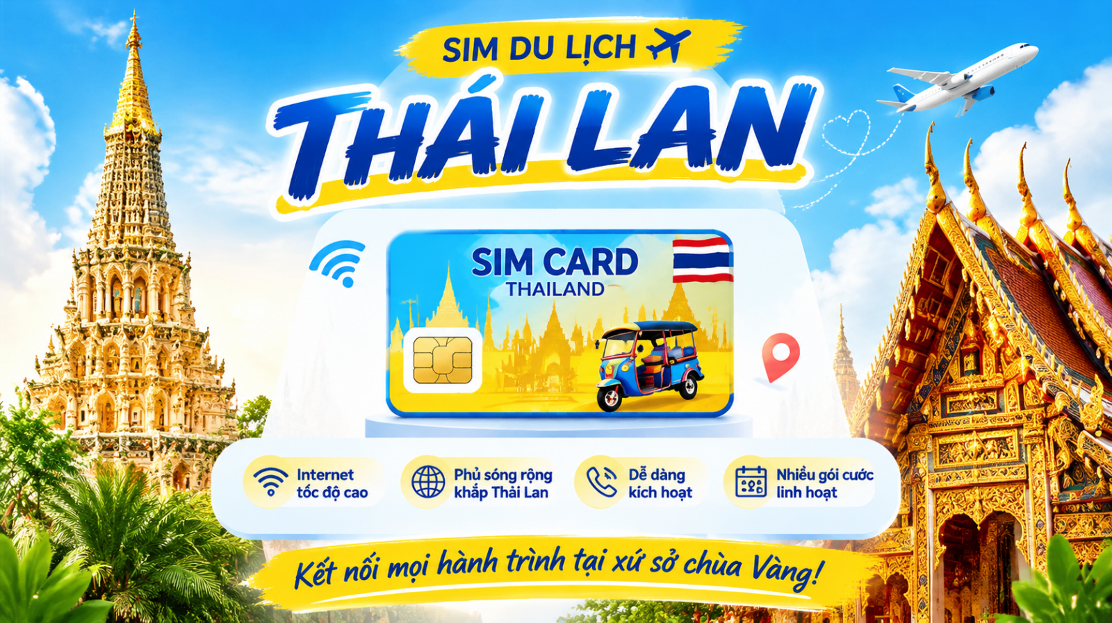 Du lịch Thái Lan với sim 4G giá rẻ