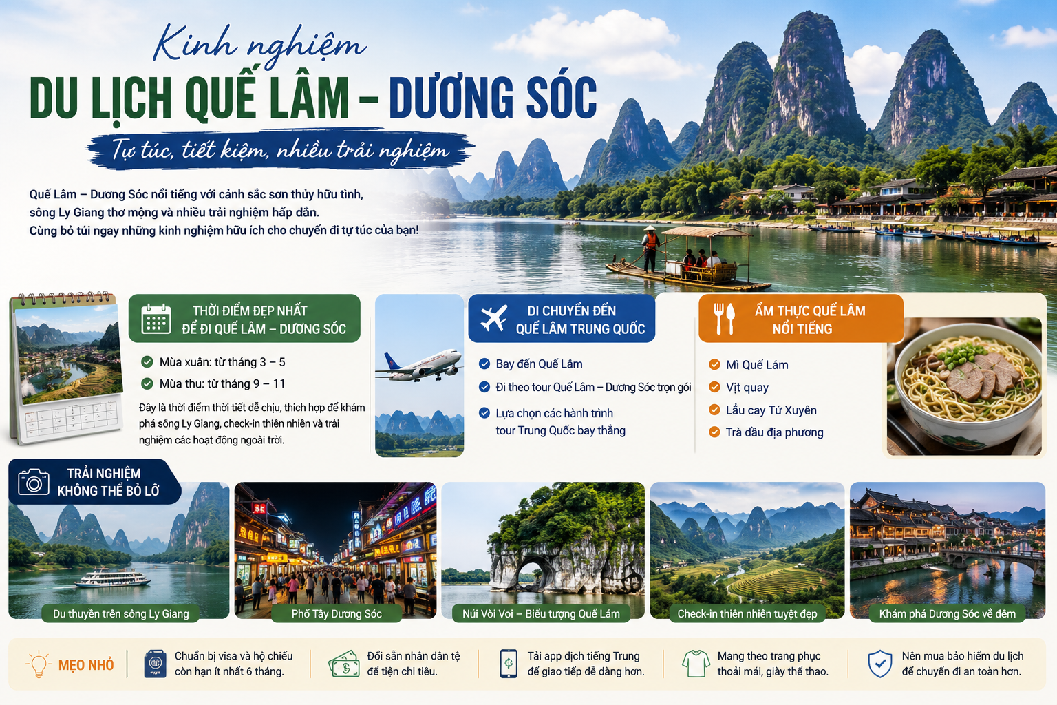 kinh nghiệm đi quế lâm dương sóc mới nhất 2026