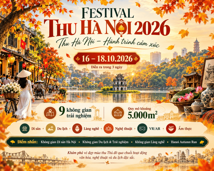 Festival Thu Hà Nội 2026: Lịch mới 16–18/10, có gì hấp dẫn?